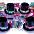 Midnight Metallic New Year's Party Kit for 50